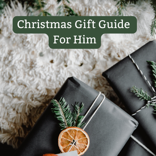 wrapped presents in a dark shade