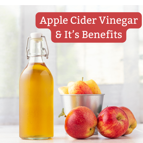 Apple cider vinegar and apples