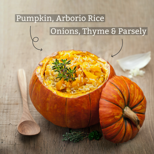 Risotto in pumpkin. 