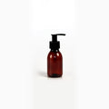 Plastic Amber (PET) Bottles with Pump Tops 100ml