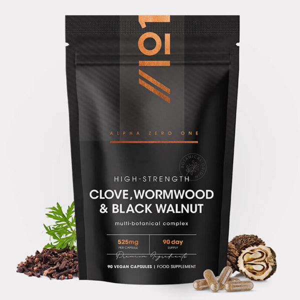 Alpha Zero One Clove Wormwood and Black Walnut 90 caps