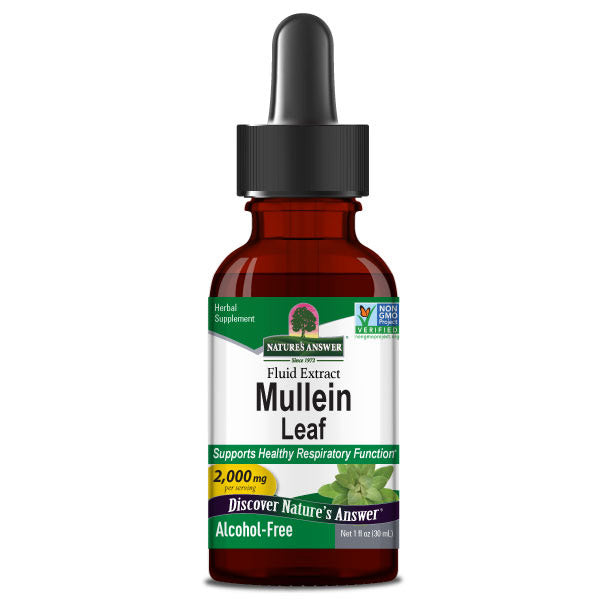 Natures Answer Mullein Leaf Alcohol Free Fluid Extract 30ml