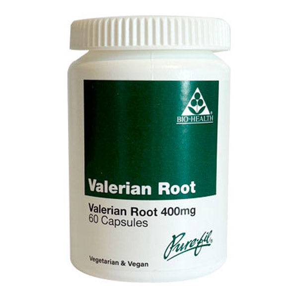 Bio-health Valerian Root 400mg 60 Vegetarian Capsules