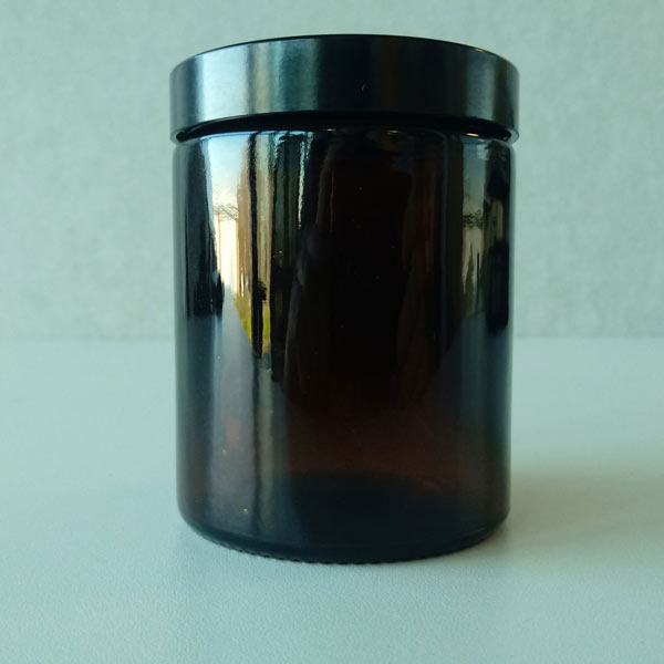 Amber Glass Wide Mouth Jars 180ml