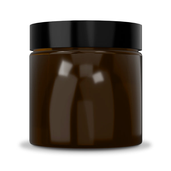 Amber Glass Wide Mouth Jars 250ml