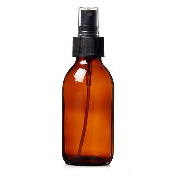 Plastic Amber (PET) Bottles with Spray Atomisers 100ml