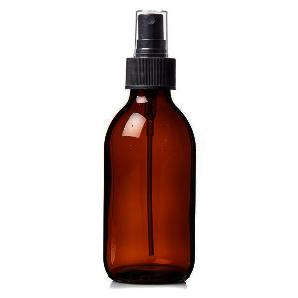 Plastic Amber (PET) Bottles with Spray Atomisers 250ml