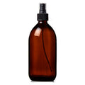 Plastic Amber (PET) Bottles with Spray Atomisers 500ml