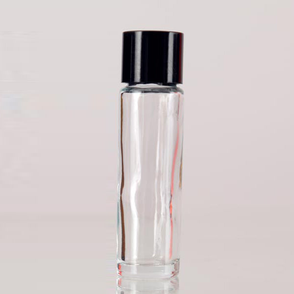 Clear Glass Roll On Bottles with Plain Screw Cap (No Roller) 10ml