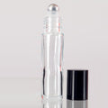 Clear Glass Roll On Bottles with Metal Roller 10ml