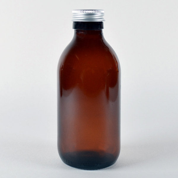 Syrup Bottles with Silver Caps 150ml
