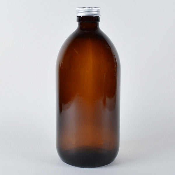 Syrup Bottles with Silver Caps 500ml