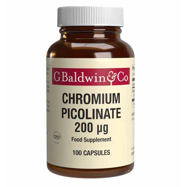 Baldwins Chromium Picolinate 200mcg 100 Capsules