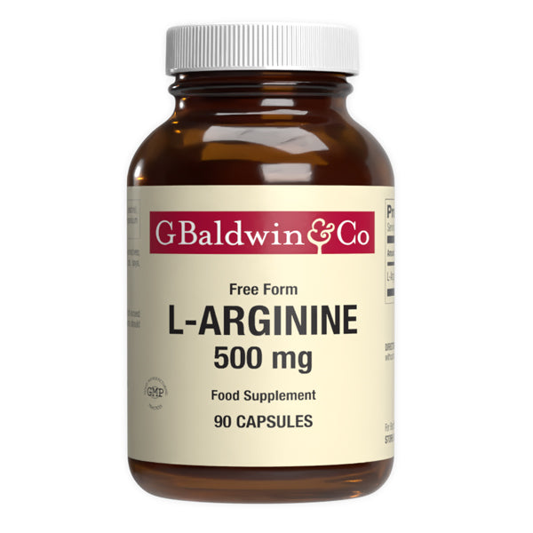 Baldwins L-arginine 500mg 90 Capsules