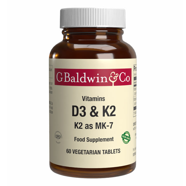 Baldwins Vitamin D3-K2 60 Tablets