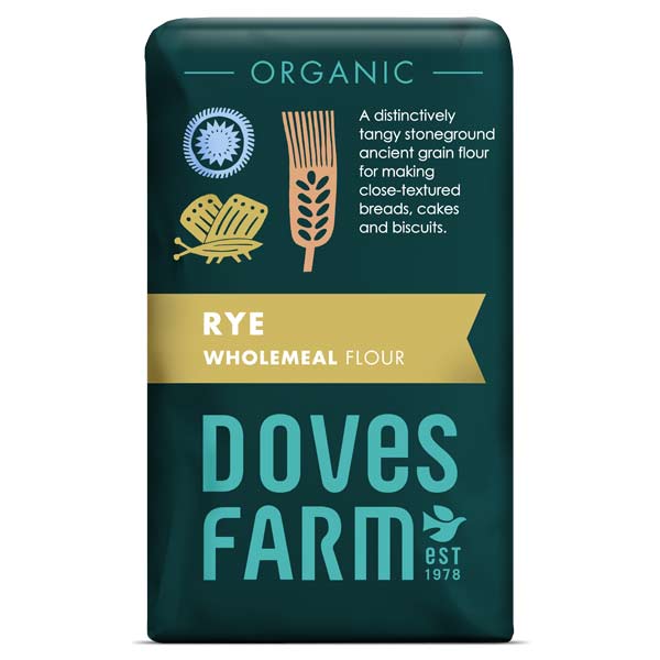 Doves Farm Organic Wholemeal Rye Flour 1kg