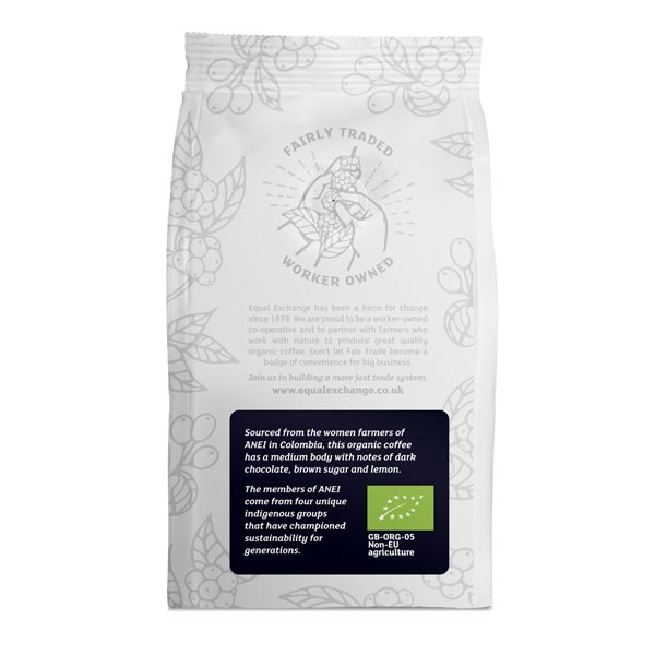 Equal Exchange Organic Colombian Excelso Roast & Ground Coffee 200g