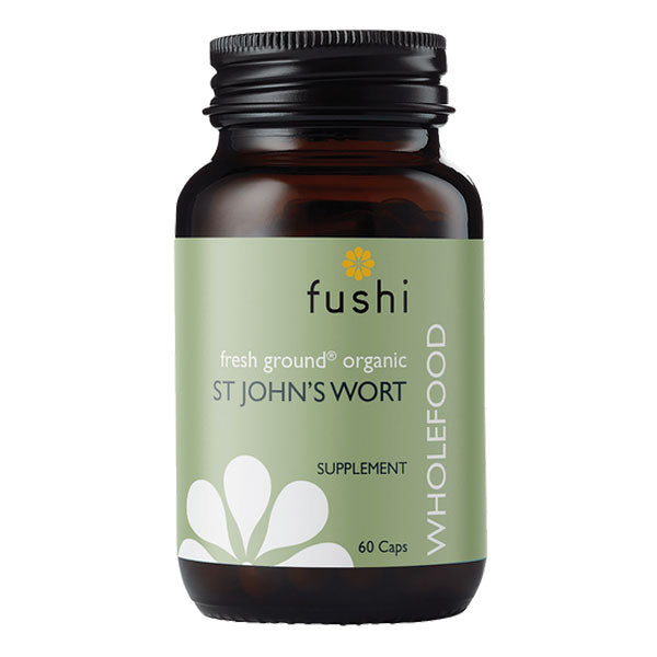 Fushi Organic Fresh Ground St John's Wort 60 Vegetarian Capsules