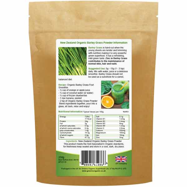 Golden Greens Organic Barley Grass Powder 100g