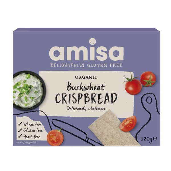 Amisa Organic Buckwheat Crispbread 120g