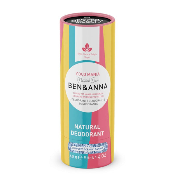 Ben & Anna Natural Soda Deodorant Stick Coco Mania 40g