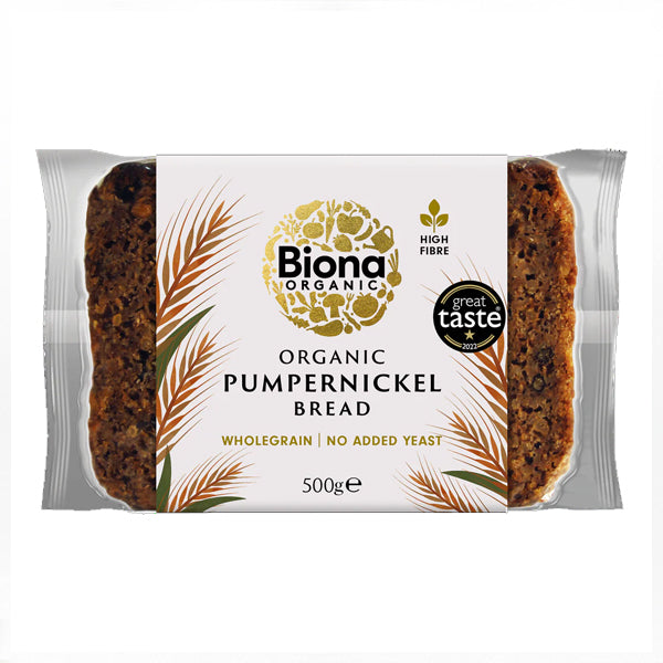 Biona Organic Pumpernickel Bread 500g