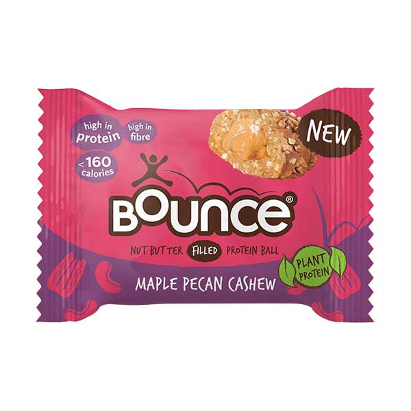 Bounce Maple Pecan Cashew Nut Butter Filled Protein Ball 35g