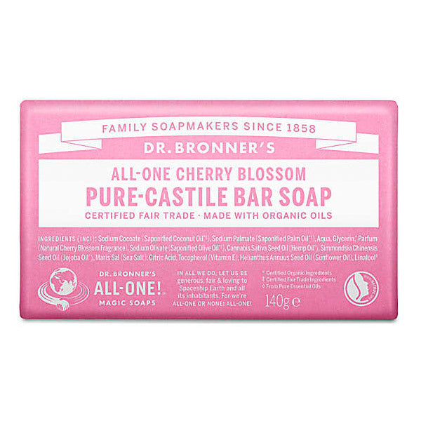 Dr Bronners Cherry Blossom Soap Bar 140g