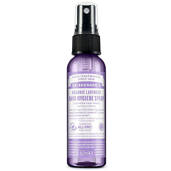 Dr Bronner Organic Lavender Hand Hygiene Spray  60ml