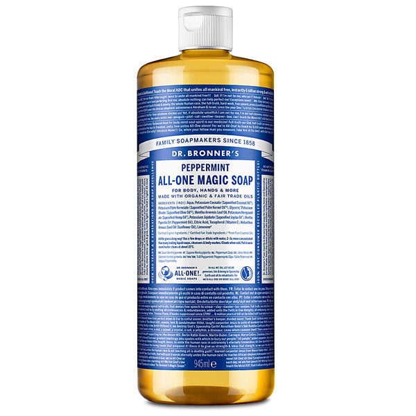 Dr Bronner All-One Magic Peppermint Liquid Soap
