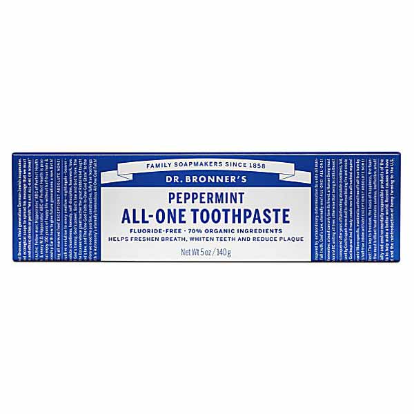 Dr.bronner's Peppermint All-One Toothpaste Fluoride - Free 105ml
