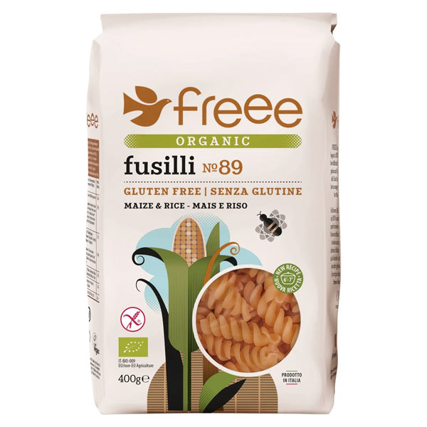 Doves Farm Organic Gluten Free Brown Rice Fusilli Pasta 400g