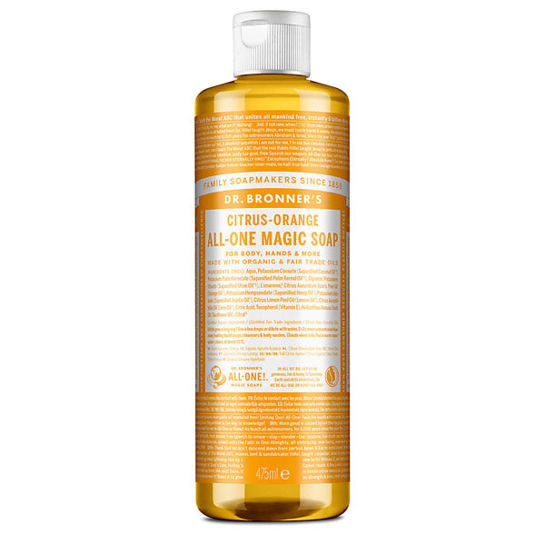 Dr Bronner Citrus Orange  Liquid Soap 475ml