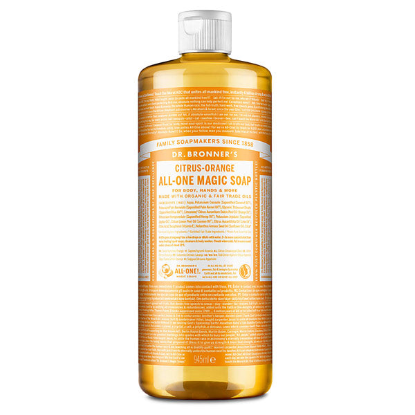 Dr Bronner Citrus Orange Liquid Soap 944ml