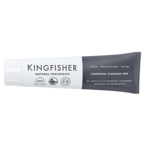 Kingfisher Fluoride Free Natural Charcoal Toothpaste 100ml