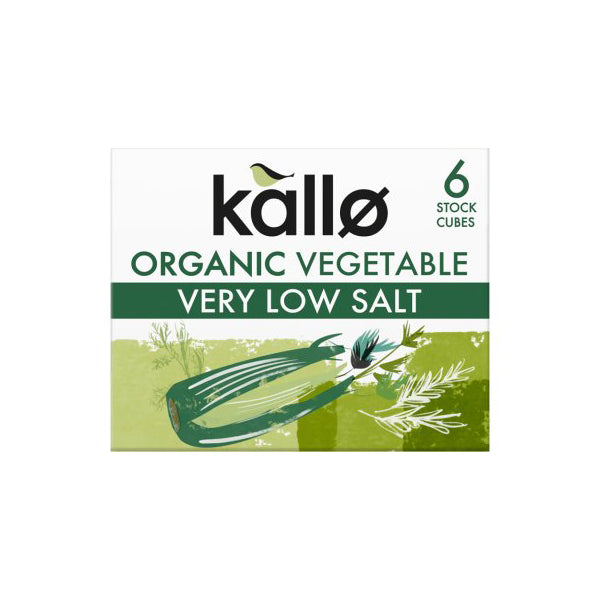 Kallo - Organic Vegetable 6 Stock Cubes (Very low salt) 60g
