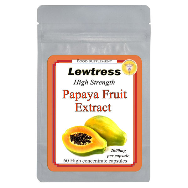 Lewtress Papaya Fruit Extract High Strength 60 capsules