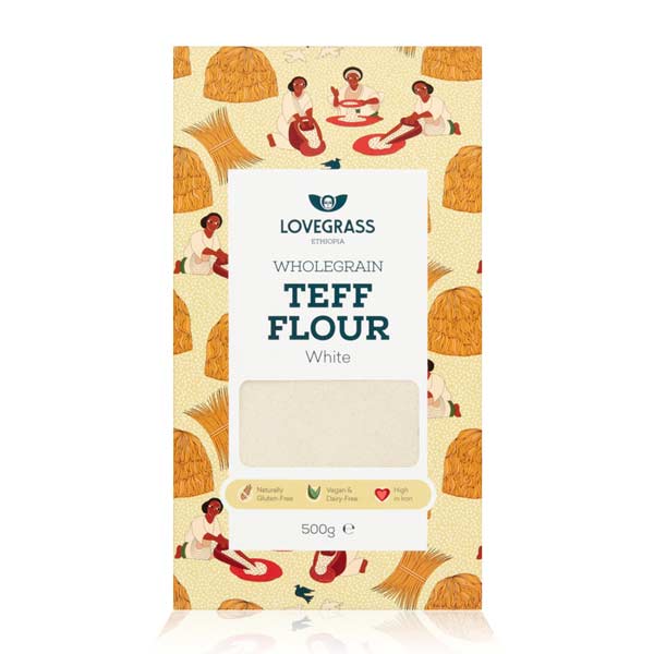 Lovegrass Wholegrain White Teff Flour 500g