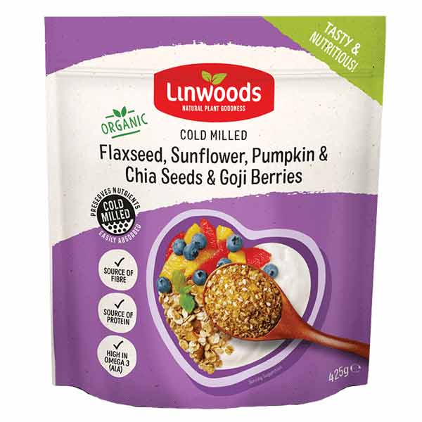 Linwoods Milled Flax, Sunflower, Pumpkin & Chia Seeds & Goji Berries 425g