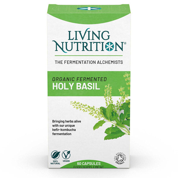 Living Nutrition Organic Fermented Holy Basil 60 caps