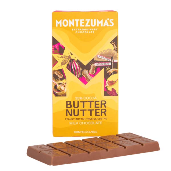 Montezuma Butter Nutter Peanut Butter Truffle Centre Chocolate Bar 90g
