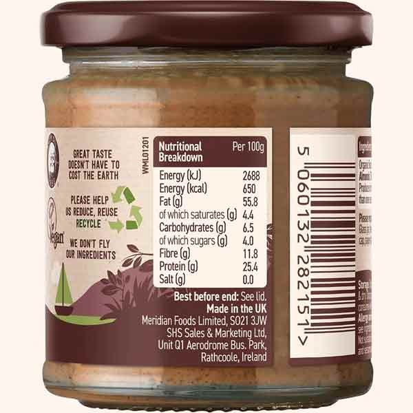 Meridian Organic Smooth Almond Butter 170g