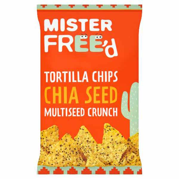 Mister Freed Tortilla Chips Chia Seed Multiseed Crunch 135g