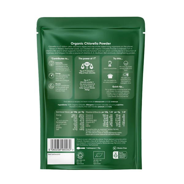 Naturya Organic Chlorella Powder 200g