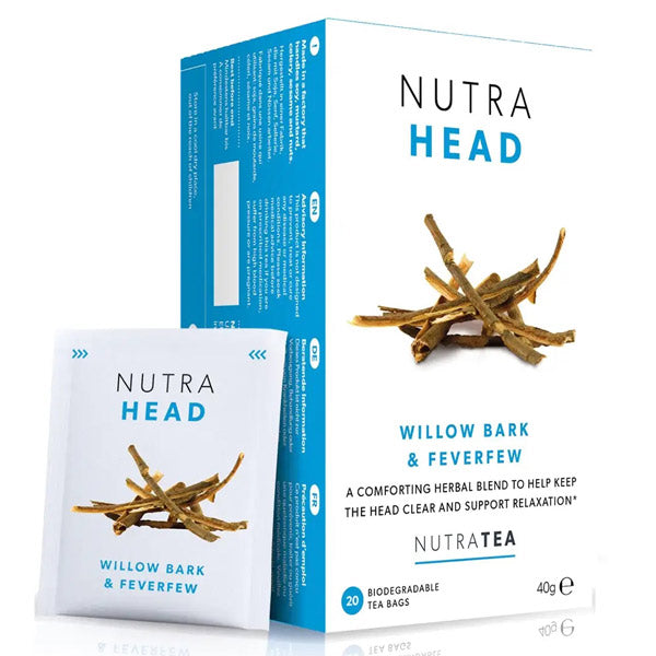 Nutratea Head Willow Bark & Feverfew Tea 20 bags