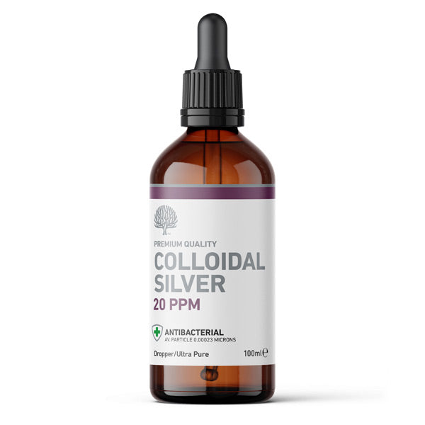 Nature's Greatest Secret Colloidal Silver 20ppm 100ml Dropper Pipette Bottle