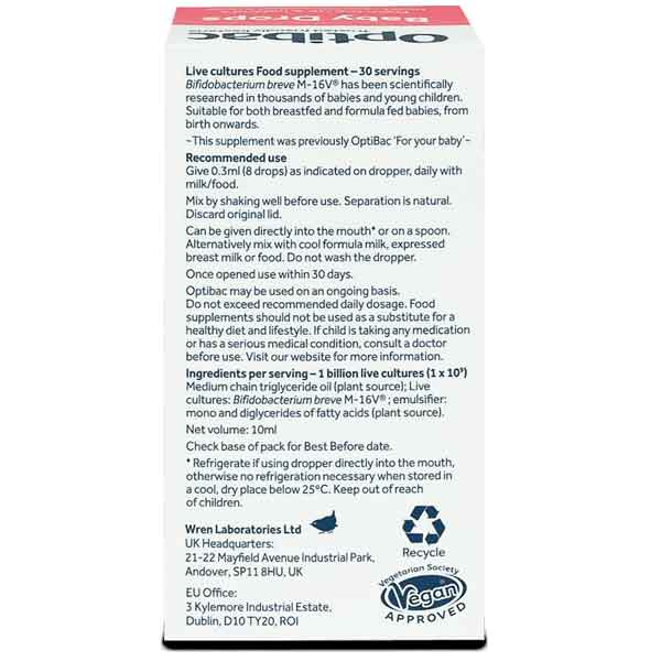 Optibac For Your Baby Daily Drops 0-3 Years