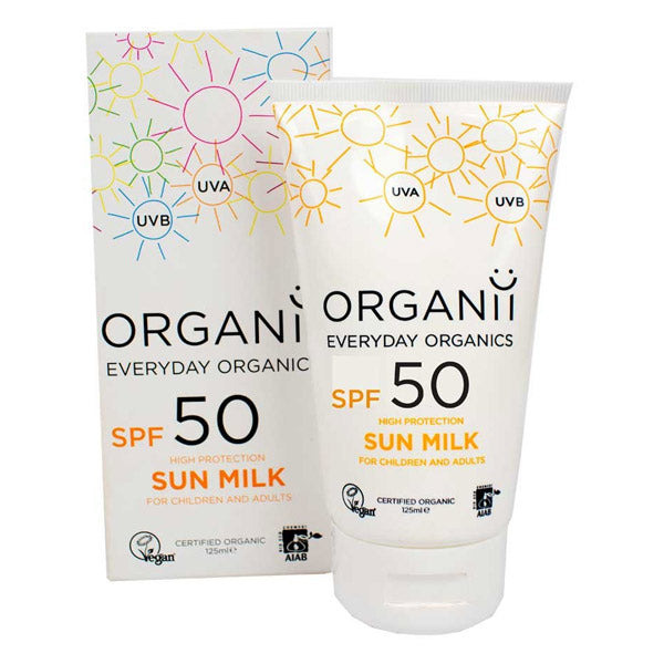Organii SPF50 Sun Milk 125ml