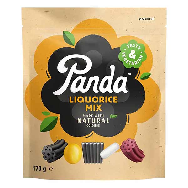 Panda Natural Liquorice Mix 170g