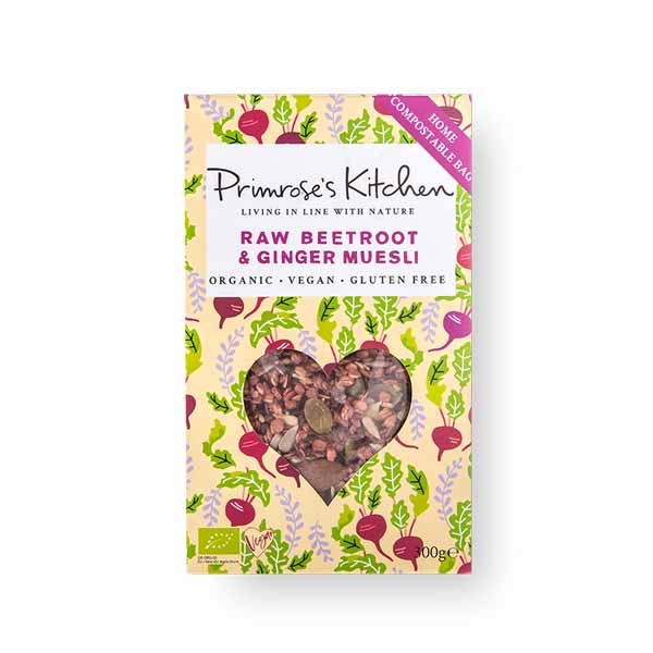 Primroses Kitchen - Raw Beetroot & Ginger Muesli 300g